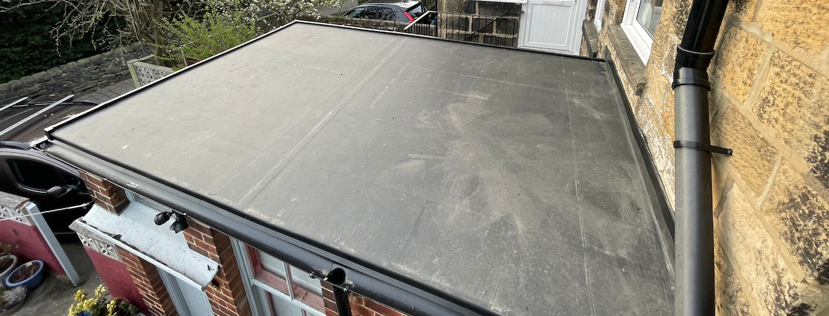 Re-roofing in Otley. Insulated flat roofing system