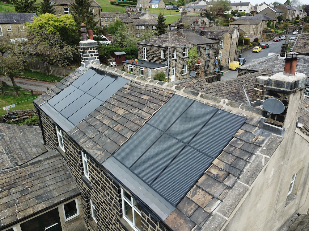 Solar PV on heritage property in Oxenhope, West Yorkshire
