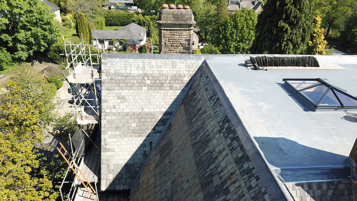 Re-roof of historic building in Keighley, West Yorkshire
