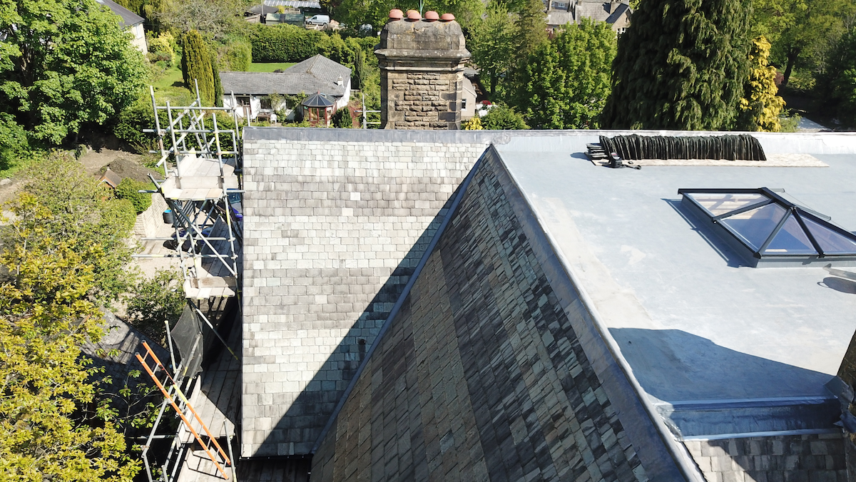 Re-roof of historic building