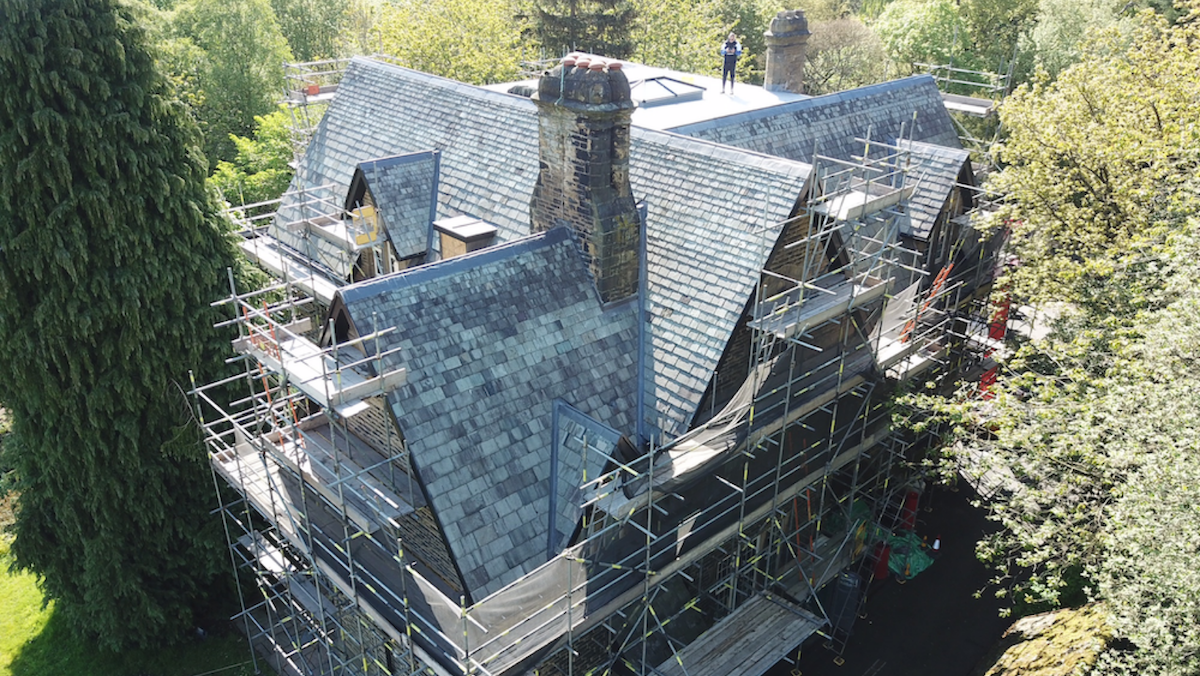 Mayfield House Re-roof of heritage building