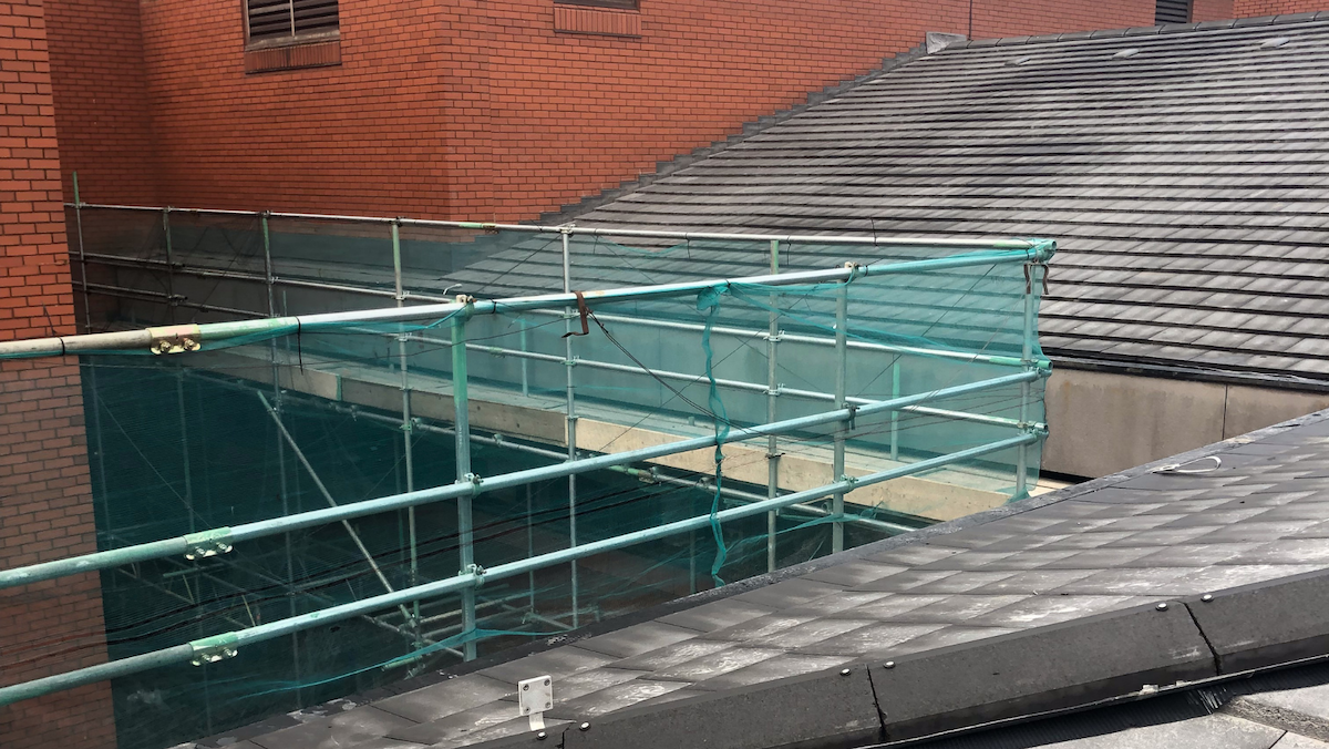 commercial roofing project Tameside Hospital