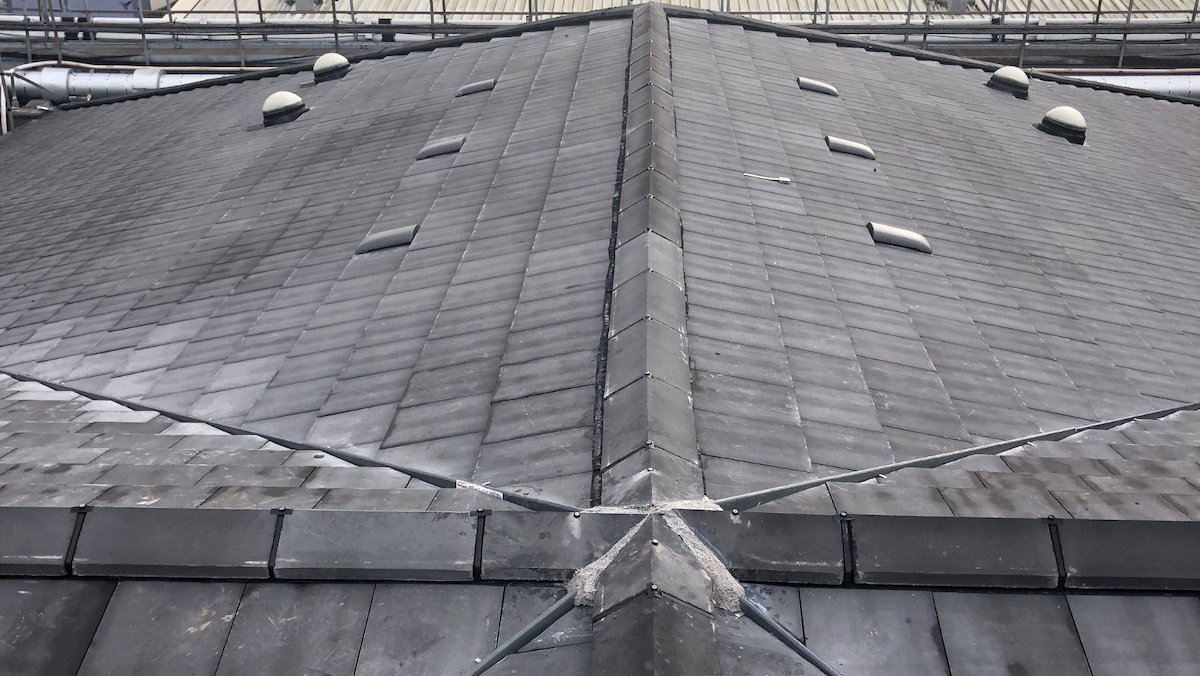 commercial roofing project at Tameside Hospital