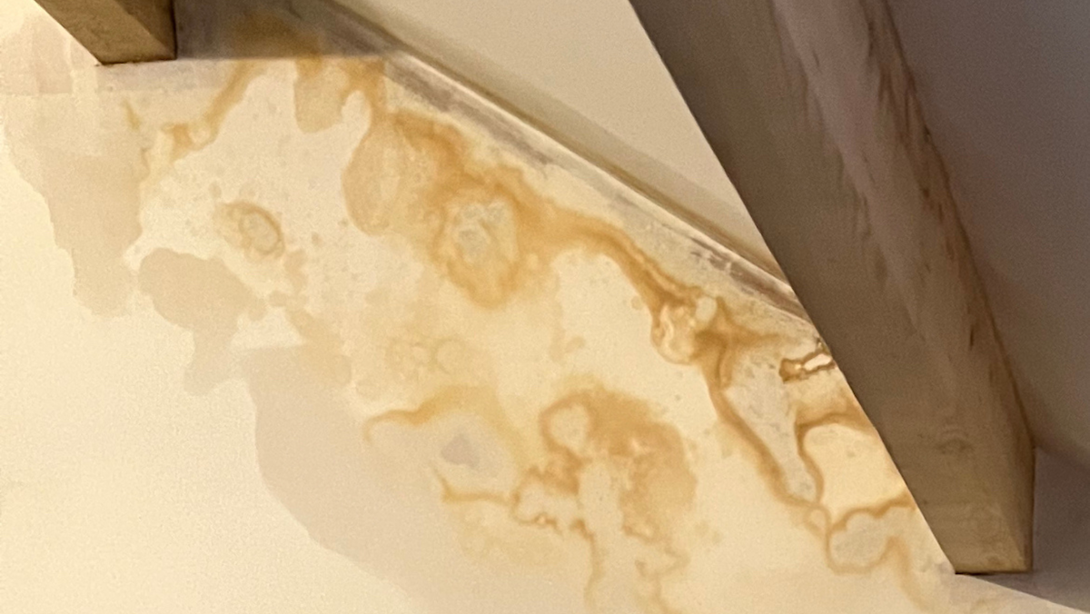 water ingress through leaking chimney