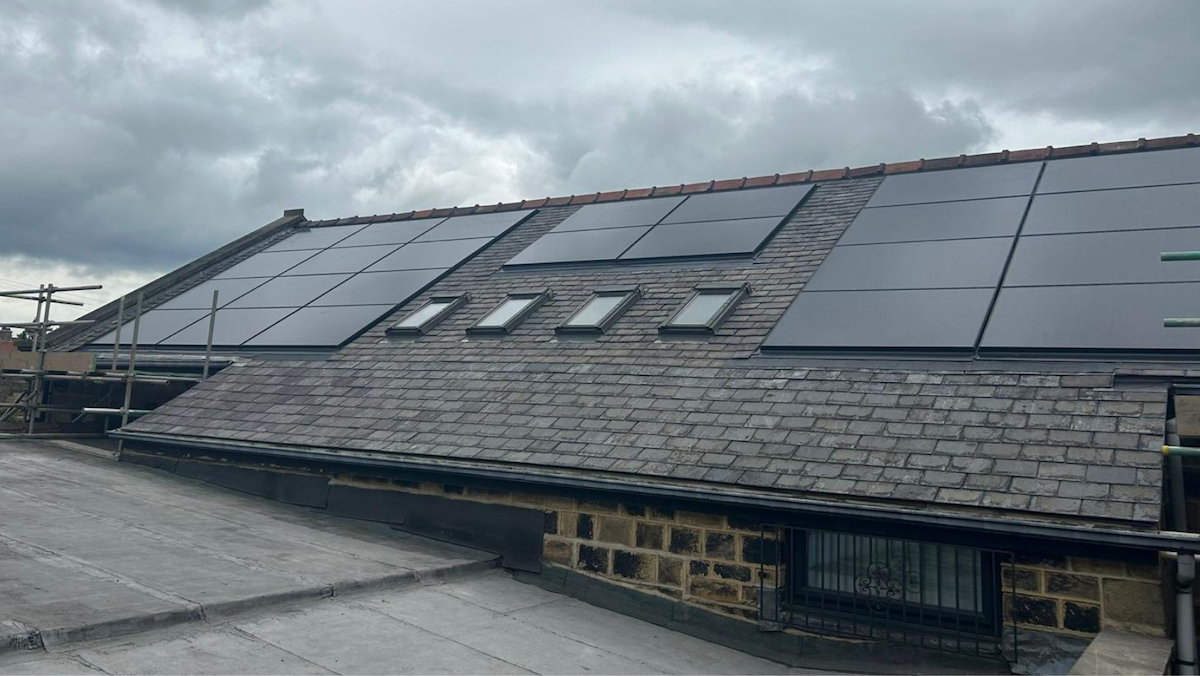 Re-roofing and integrated solar pv system to church roof near Halifax