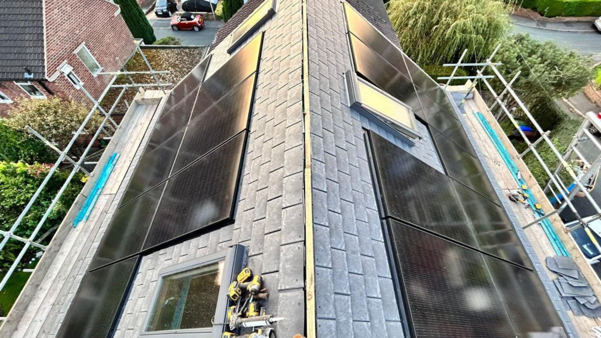Tapco slate re-roofing project in Stockport