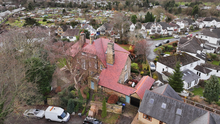 Re-roofing of old Vicarage in Bingley, West Yorkshire
