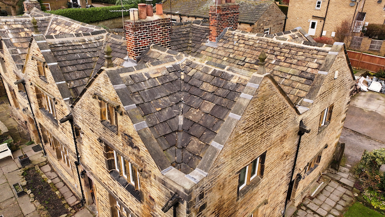 heritage roofing project in Gomersal, Bradford. Grade 2* project.