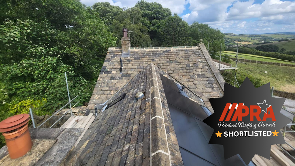 Pitched Roofing Awards - Re-roof of Great House, Wainstalls, Halifax